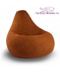 Кресло мешок коричневый велюр