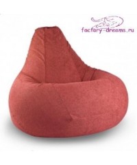 Кресло мешок розовый велюр